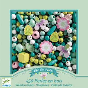 Set träpärlor (+450st) - Blommor