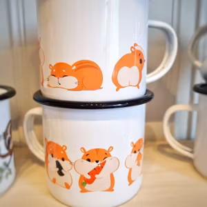 Emaljmugg - Hamster