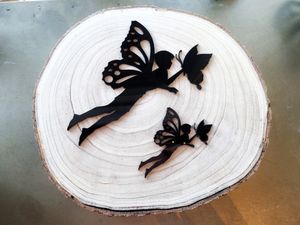 Trädgårdsfé: fjäril [svart]