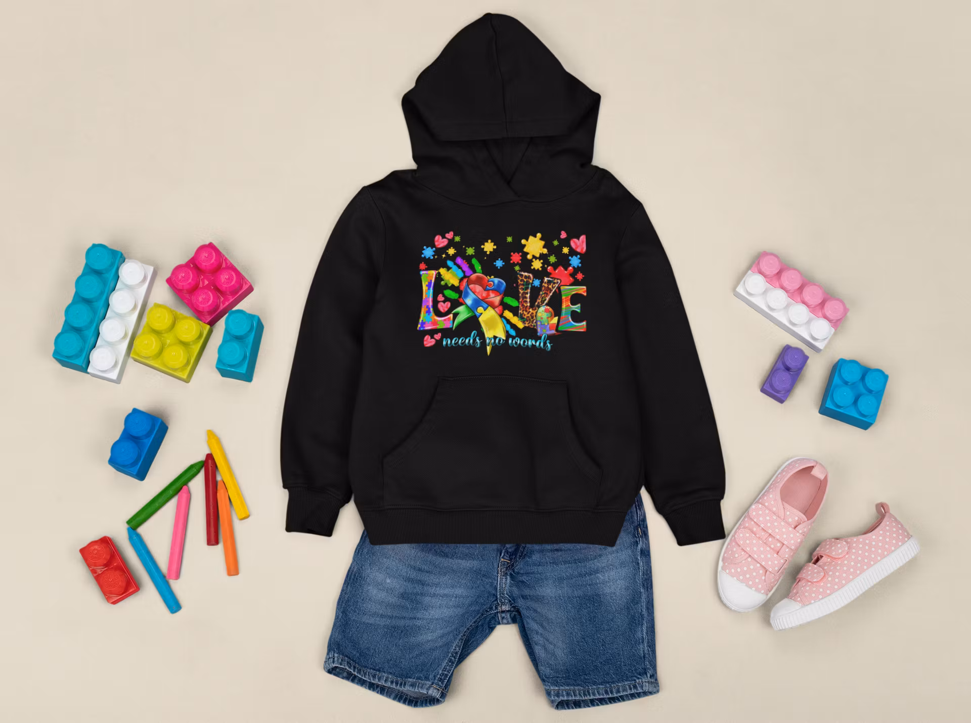 Hoodie: LOVE [barn]