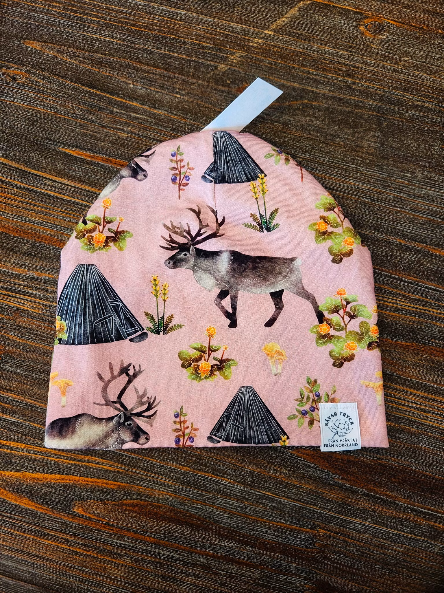 Mössa - På fjället [Rosa bottenfärg]