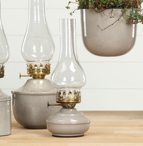 Lampa/lykta för värmeljus - Emalj (Liten)