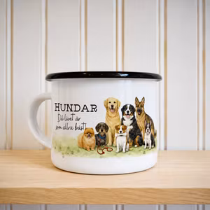Emaljmugg - Hundar