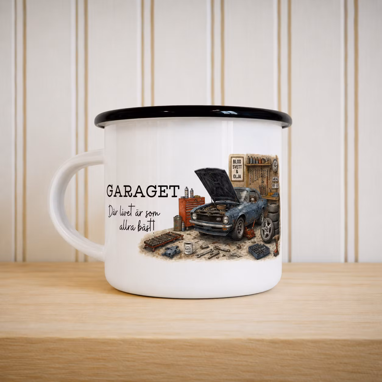 Emaljmugg - Garaget