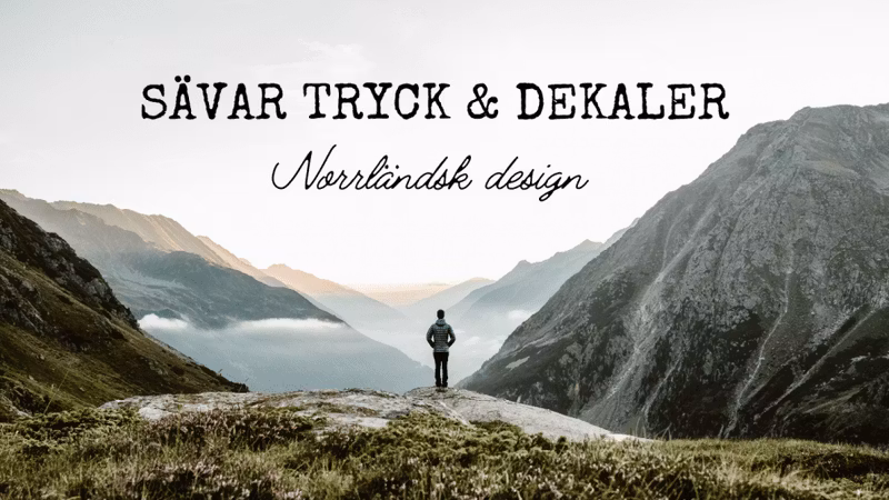 Sävar tryck och dekaler