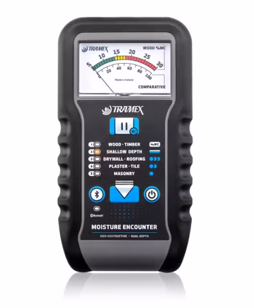 Tramex ME5 fuktsökare (trä/innerväggar/kakel/murverk)
