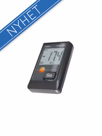 Testo 174T BT (Svart) – mini-templogger (Bluetooth)