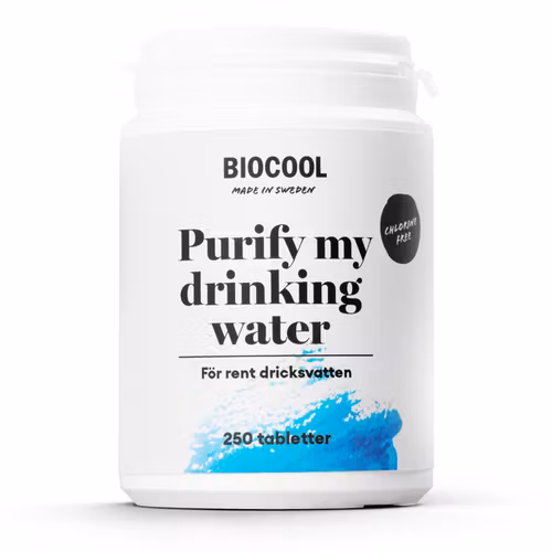 Vattenreningstabletter - Biocool Purify my drinking water, 250 tbl