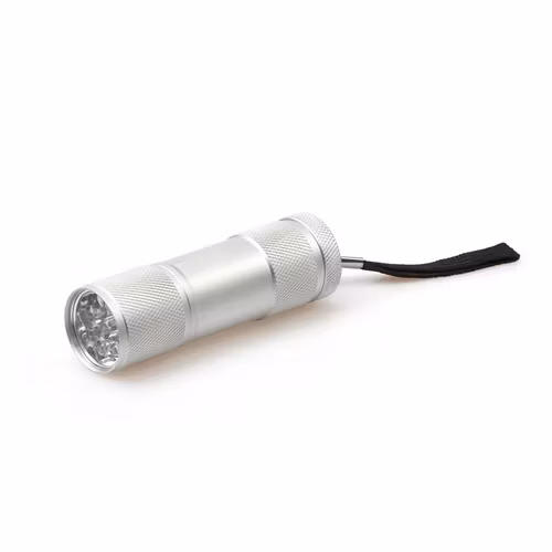 Briv 9LED Ficklampa Silver