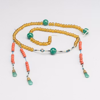Antique Chinese Mandarin Court Necklace, late Qing Dynasty