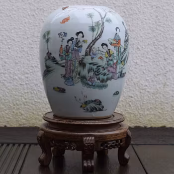 Antique Chinese Ginger Jar Late Qing / Early Republic period