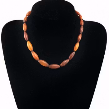 Natural Amber necklace antique from Denmark baltic amber 18g