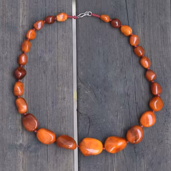 Natural Amber necklace antique from Denmark baltic amber 54g