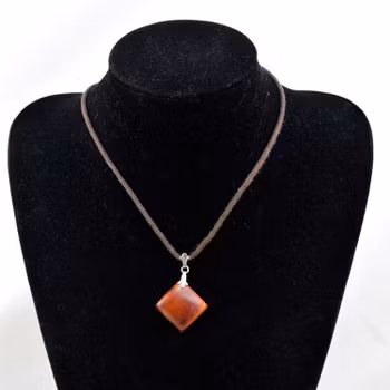 Antique Natural Amber Pendant Egg Yolk Butterscotch From Denmark 1950's 5.22g
