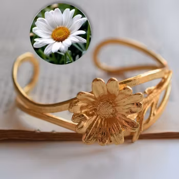 Flora Danica Jewelry Scandinavian danish design gilded 925 silver bracelet Daisy