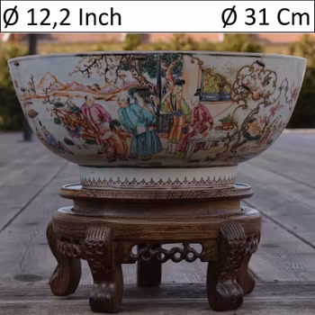 Large Qianlong period Punch Bowl