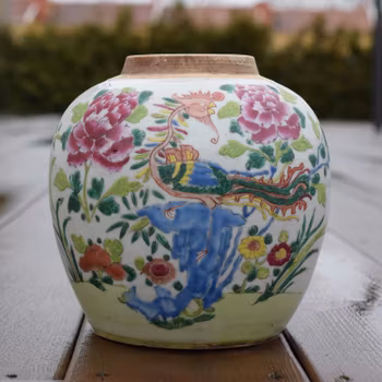 Famille rose ginger jar Yongzheng period