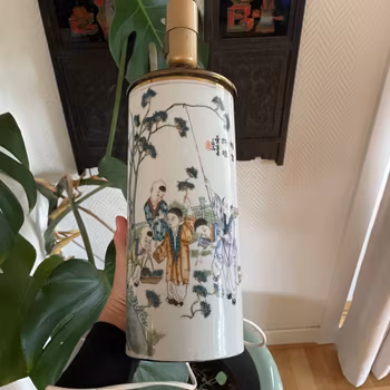 Antique Chinese Porcelain Brush Pot / Hat stand / Lamp Republic #707