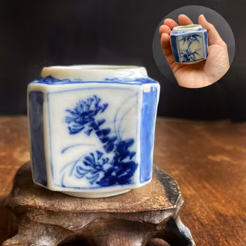 A antique Chinese inkwell water pot scholars object #763