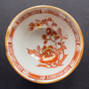 Antique Chinese Porcelain teacup & saucer early 18th C  #792, #793