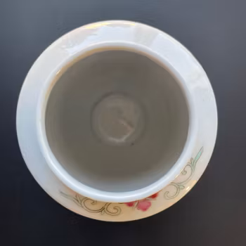 Chinese Porcelain lidded jar mid early 20c republic period Hongxian #921