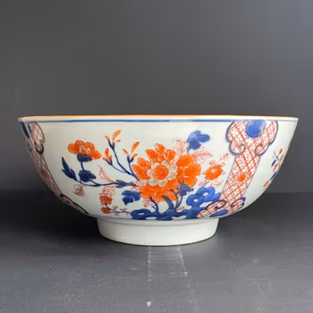 Antique Chinese Imari punch bowl, Kangxi Period early 18th century #935