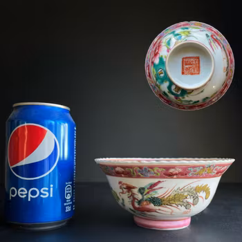 Antique Chinese Nyonya bowl for Peranakan Market - Late Qing / Republic#1237