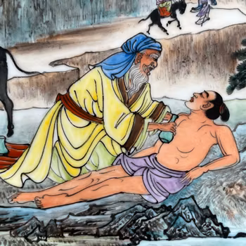 Vintage from late with bible motif Tao Fong Shan 道风山 Hong Kong #1266