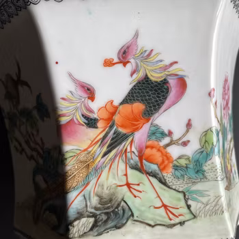 Chinese Famille rose planter from 50's-70's #1328