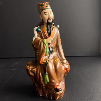 Vintage Chinese porcelain figurine, 20th c #1387