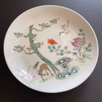 Antique Chinese plate, Tongzhi Mark and Period #1422