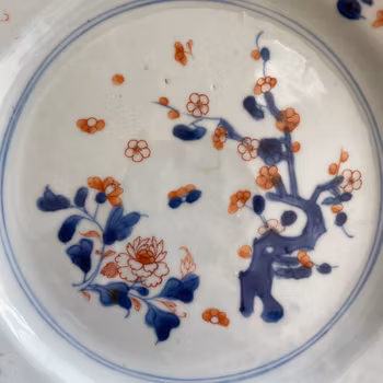 Antique Chinese imari plate, Qianlong, Qing Dynasty #1436