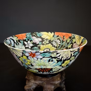 An antique Chinese millefleur bowl, Guangxu Mark and Period #1439