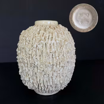 Gunnar Nylund Hedgehoge Vase Chamotte, Rorstrand, Rörstrand 40-60s Sweden #1463