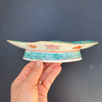 Chinese Peranakan Nyonya Straits tazza late Qing dynasty #1493