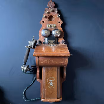 Ericsson Sweden Antique Wallhanged Telephone, Early 1900’s #1677