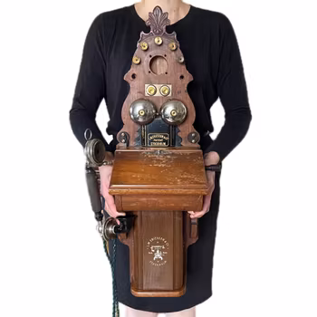 Ericsson Sweden Antique Wallhanged Telephone, Early 1900’s #1677