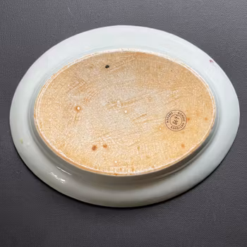 Chinese Antique porcelain Rose Medallion Plate, Late Qing ,Rare #1678