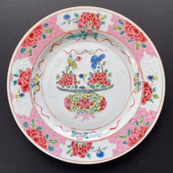 Chinese Antique porcelain plate first half of 18th C Yongzheng #1726