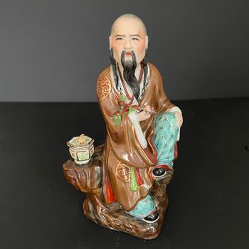 Vintage Chinese porcelain figurine, Mid 20th c #1767