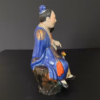 Vintage Chinese porcelain figurine, Mid 20th c #1768