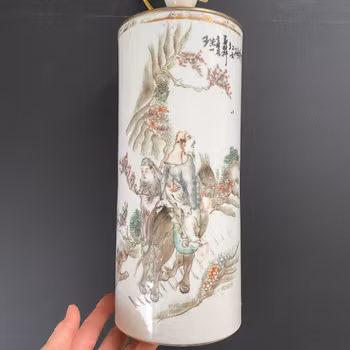 Chinese Antique Qianjiang Hatstand/lamp, Late Qing / Republic #1778