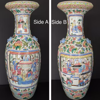 Chinese Antique porcelain Vase Late Qing 19th century Tongzhi period #1835