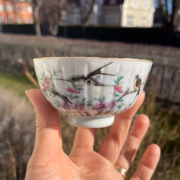 Chinese antique porcelain teacup, Late Qing Dynasty, #1870