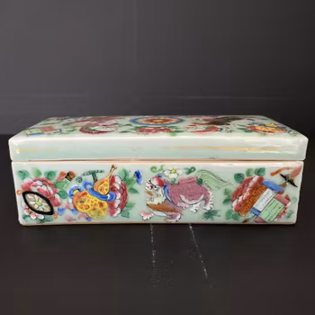 Chinese Antique Porcelain Brush / Pencil box 19 C #1905