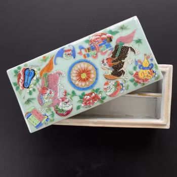 Chinese Antique Porcelain Brush / Pencil box 19 C #1905
