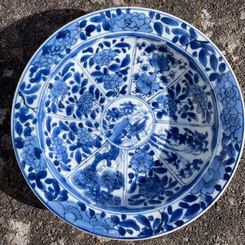 Chinese Antique Porcelain Blue and White dish, Kangxi period #1935