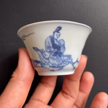 Chinese Antique porcelain tea cup, Shipwreck, possibly Ca Mau, Yongzheng Period#2002