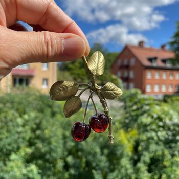 Michael Michaud Morello Cherry Brooch #2025