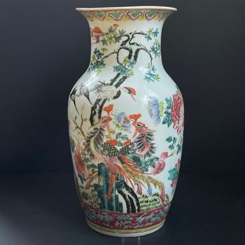 Chinese antique famille rose vase, republic period #2098